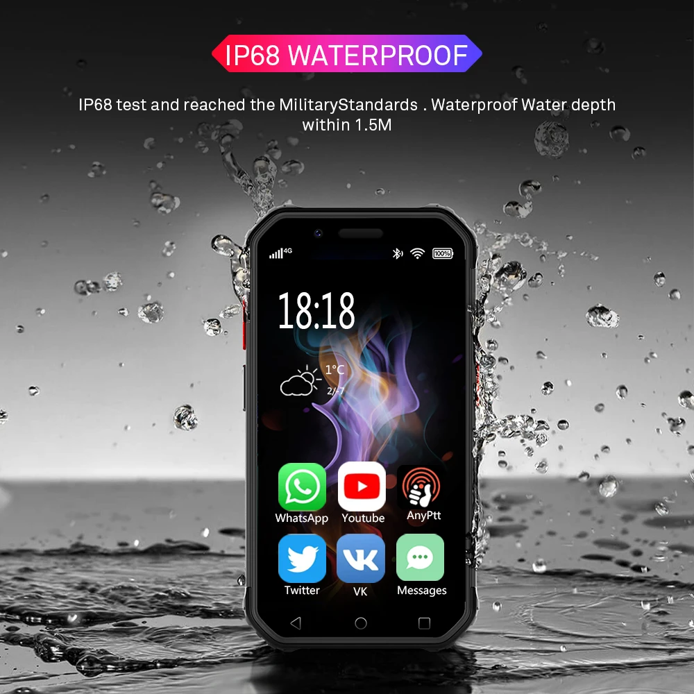 Водонепроницаемый мини смартфон SERVO S10 Pro IP68 MTK6737 3 ГБ 32 NFC рация прочный телефон 13