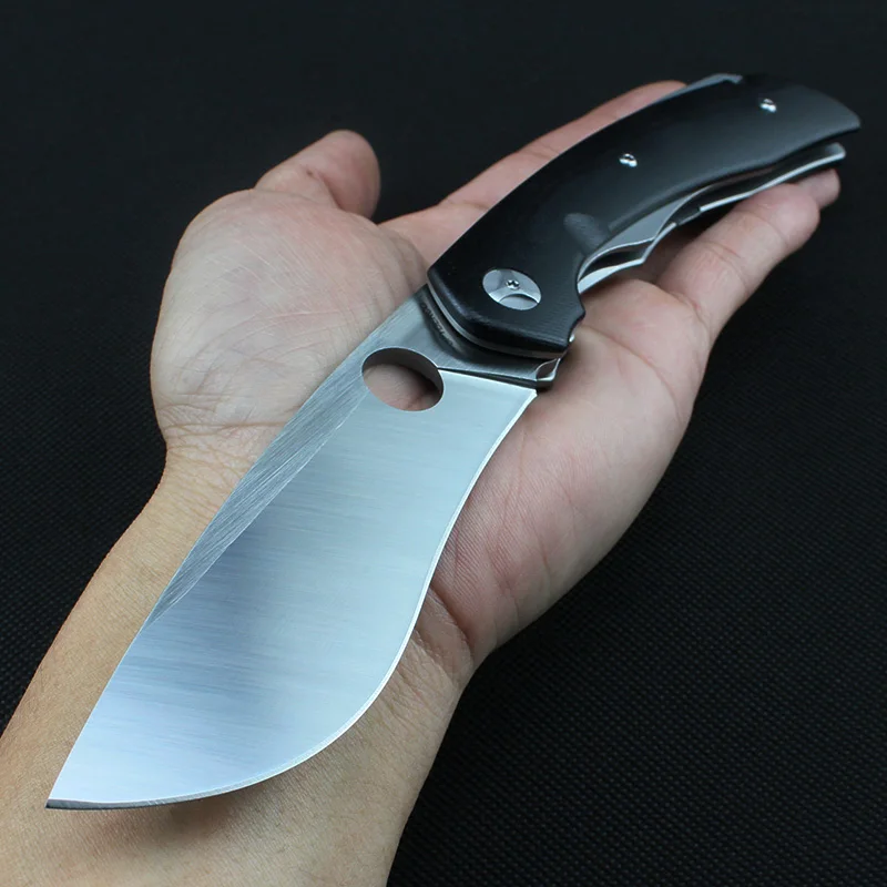 

Folding knife C239GPOR built-in bearing system VG10 Blade Camping knife color box Packing