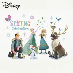 Disney стикер с рисунком из мультфильма Замороженные Игрушки для детей Эльза водостойкие наклейки украшение для детской спальни pusheen Стикеры