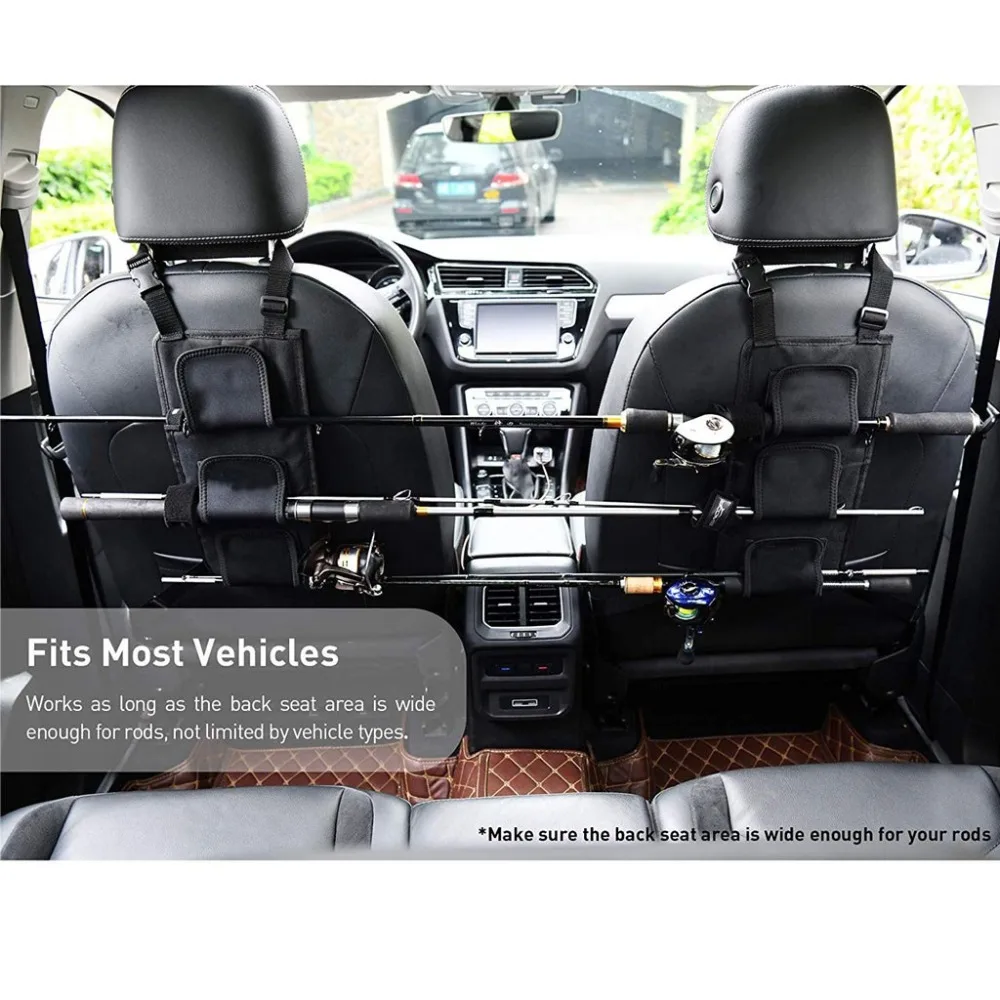 Car seat storage bag fish truss bag car raft frame Velcro straps fixed with vehicle rear seat fixed bag 30O9 (1)