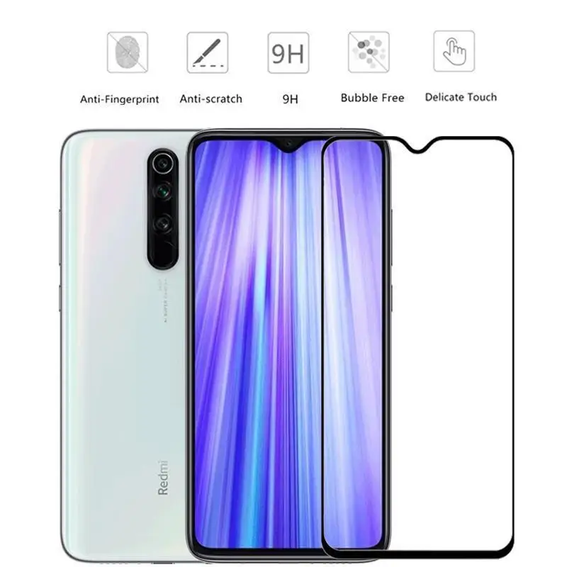 2-в-1 с уровнем твердости 9H закаленное Стекло для Xiaomi mi 9 SE A3 8 lite CC9E 9T Red mi K20 Note 5, 6, 7, 8, про-объектив Камера защитная плёнка полностью покрывающая - Цвет: Front Glass