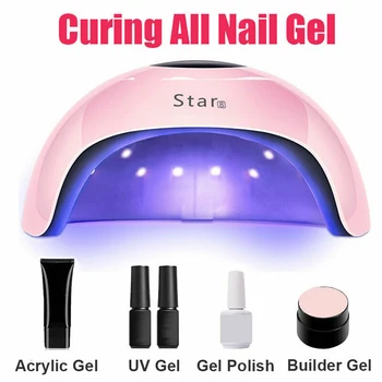 

36W Manicure Tools Curing Light Dryer Machine ABS Pecicure USB Cable Polish Timing UV LED Nail Lamp Smart Sensing LCD Display