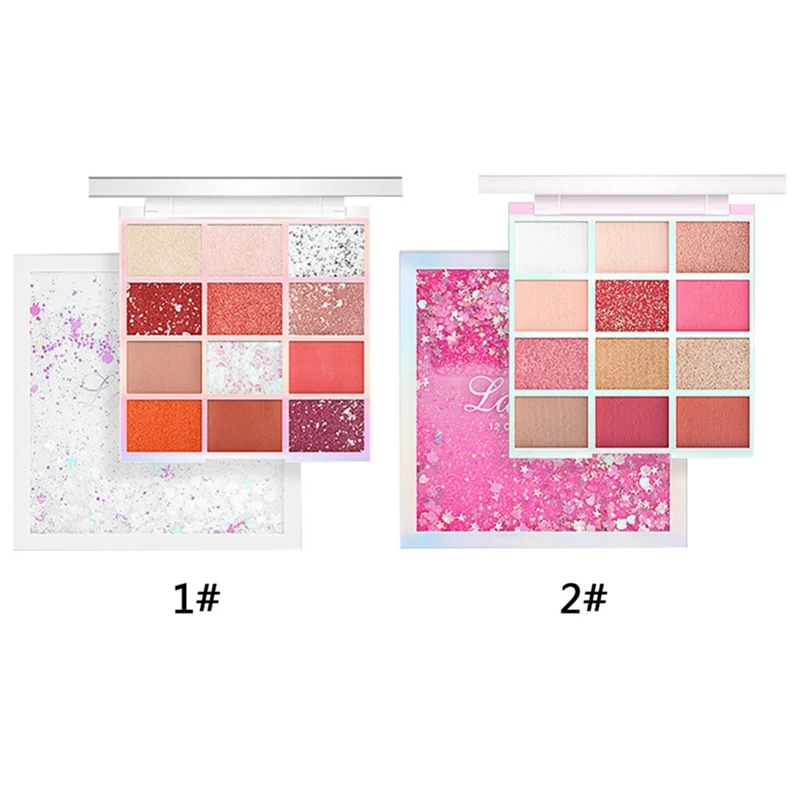 12 Colors Fashion eyeshadow palette Matte EyeShadow palette Glitter eye shadow MakeUp Nude MakeUp set Korea makeup