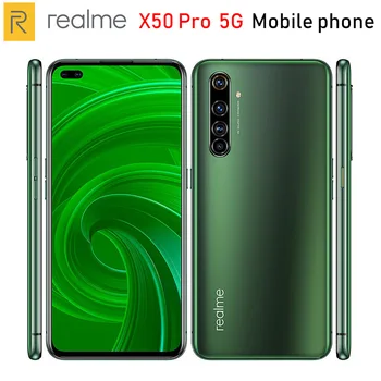 

Original Realme X50 Pro 5G Mobile Phone 6.44" 6/8/12GB RAM 128/256GB ROM Snapdragon865 64MP 4200mAh NFC 5G Smartphone Android 10