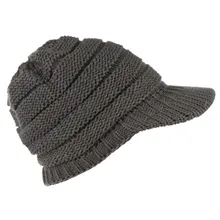 Женская бейсболка baseball шляпа-шлем gorra hombre бэйсболка однотонная Шерстяная трикотажная шапочка Зимняя Толстая теплая шапка повседневная короткая Лыжная Шапка H