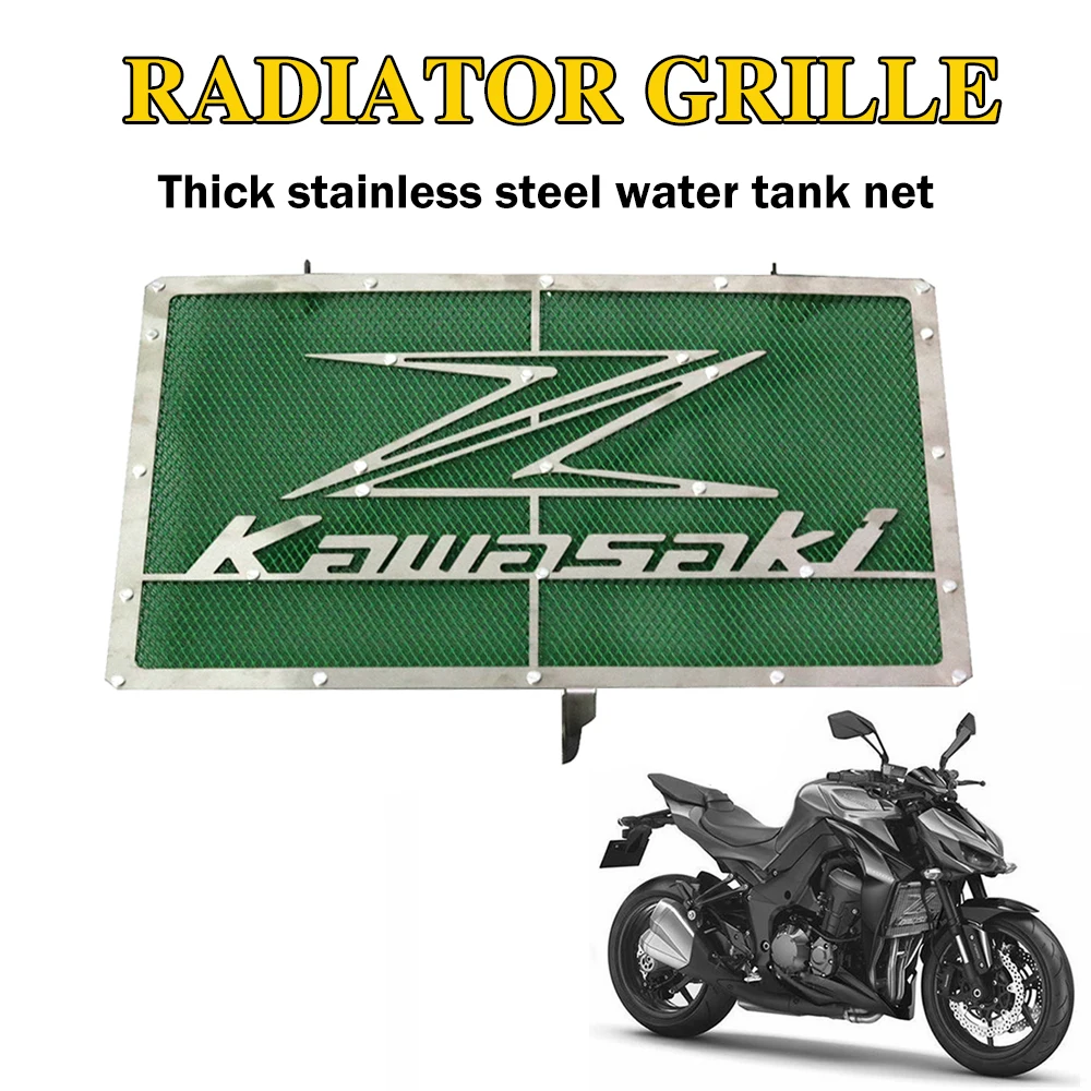 Защитная крышка для радиатора мотоцикла из нержавеющей стали Kawasaki Z750 Z800 ZR800 Z1000