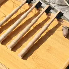 1 шт. зубная щетка из натурального бамбука с бамбуковой ручкой Мягкая Щетина зубная щетка для ухода за полостью рта для взрослых зубная щетка для чистки зубов