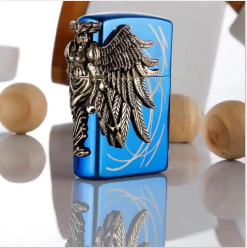 

Fashion gifts original zorro lighter, Metal kerosene red flame lighter