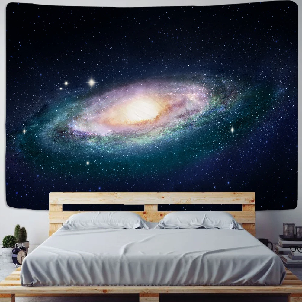 Galaxy Stars Tapestries Large Wall Hanging Tapestry Hippie Bedspread Dorm Decor 