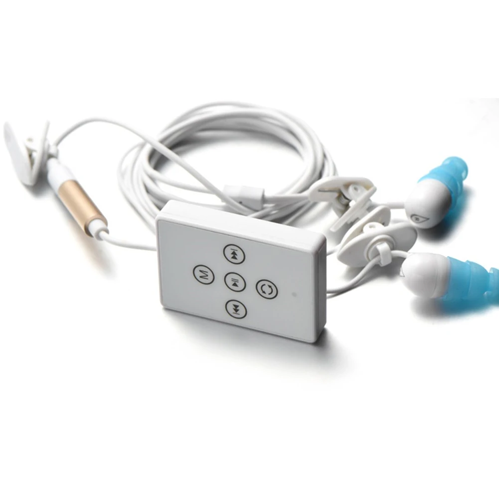 Sports Clip On MP3 Player 4GB Waterproof FM Radio W Headphone For Swimming Waterproof MP3 Swimming Mp3 Running Mp3