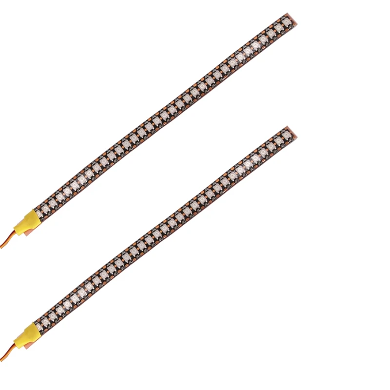 

2PCS Universal SCX10 RC Car LED Light 34 LED / 24cm Colorful Running Water Ambience Roof Light Bar head light lamp for SCX10 TRX