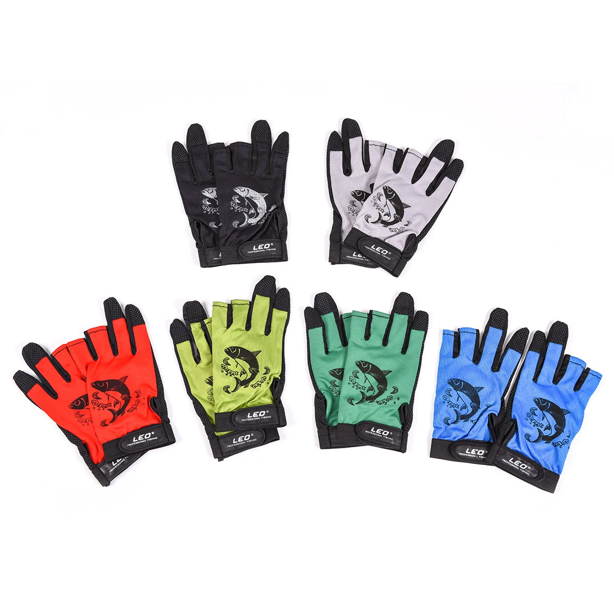 Fishing Gloves Anti-slip Quick-drying Three Finger Cut Thin Style Outdoor For Summer fingerless gloves,fishing gloves