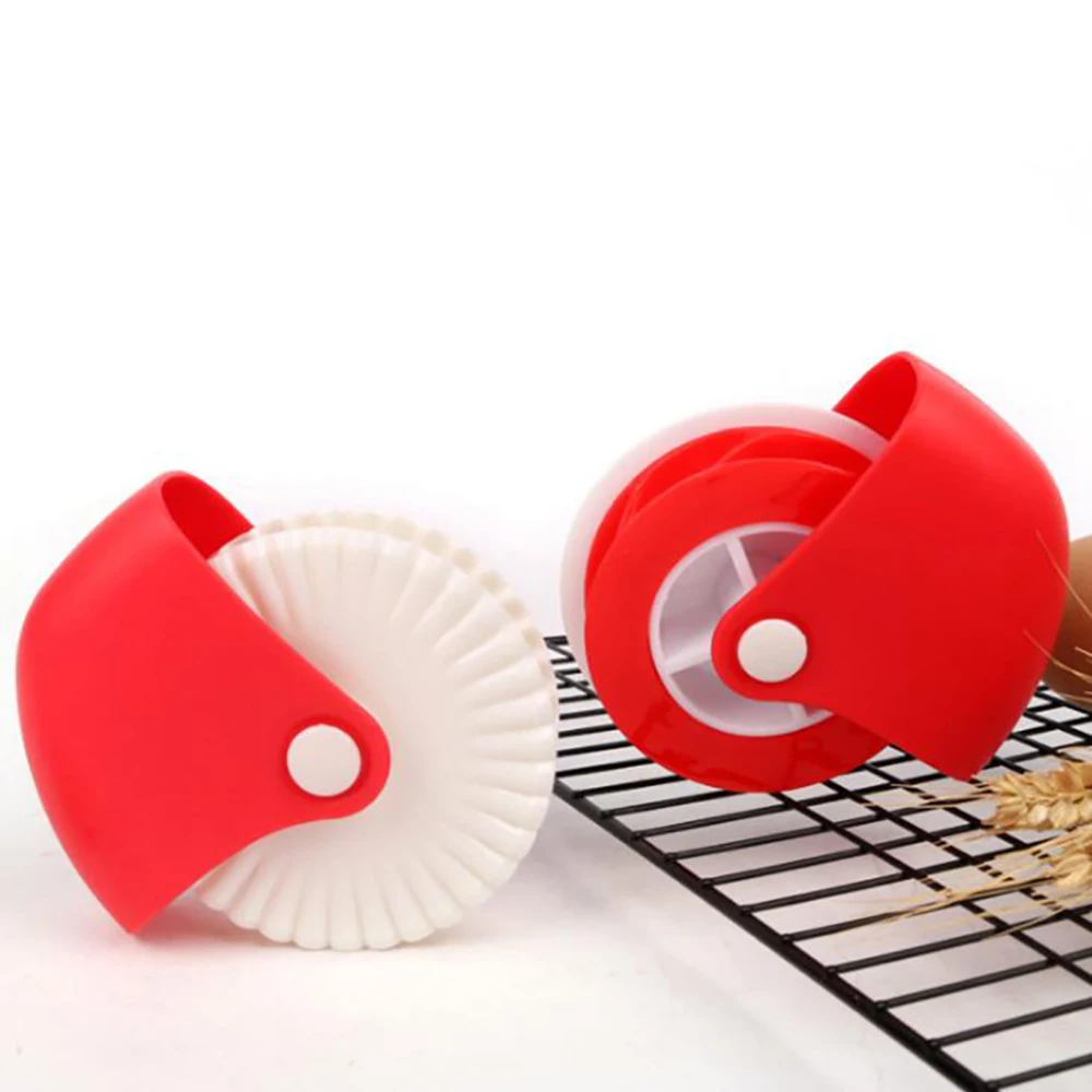 Plastic Dough Lattice Roller Cutter Pull Net Wheel Knife DIYPizza Pastry Pie Craft Making Tool Baking Accessories Kitchen baking tool dough cutter baking accessories