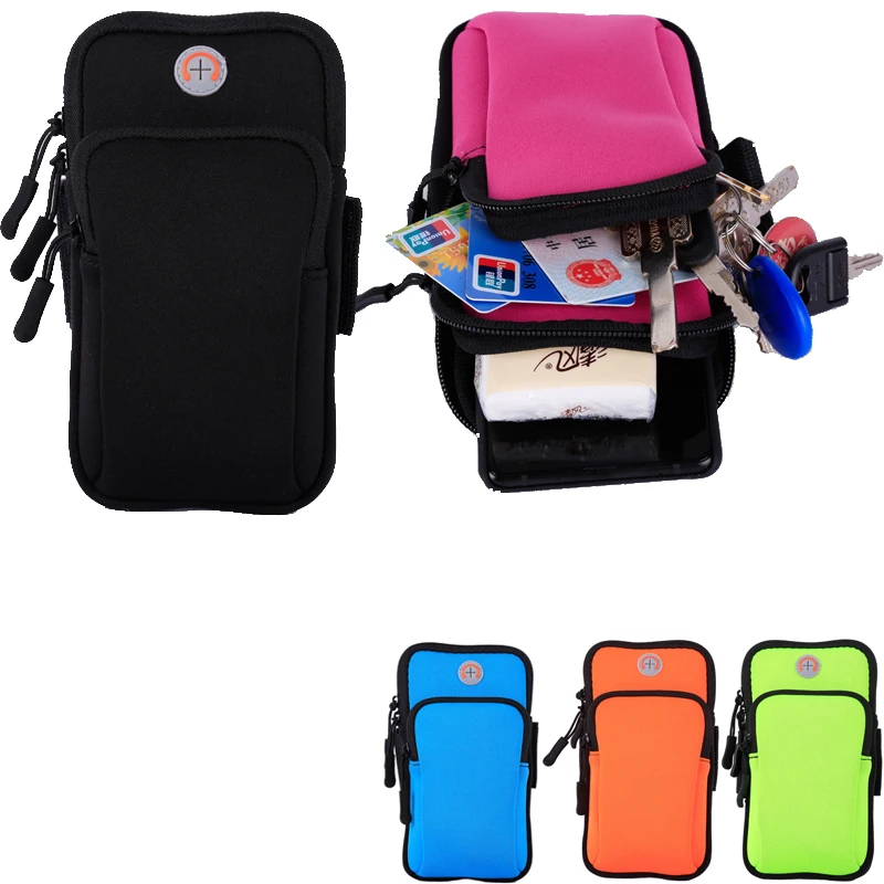 

Running bag sports mobile phone arm bag outdoor marathon arm belt waterproof fabric arm bag night running diving bag riding bag