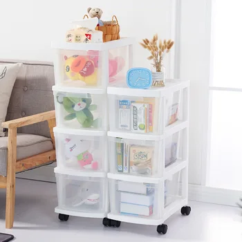 

Transparent multi-layer free combination kitchen locker storage cabinet Japanese plastic drawer type cabinet ZP01171131