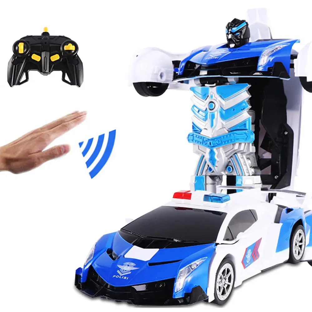 RC Induction Transformation Robot Car 1:14 Induction Deformation Robot Toy Car Electric Robot Model for Kids Boys Gifts