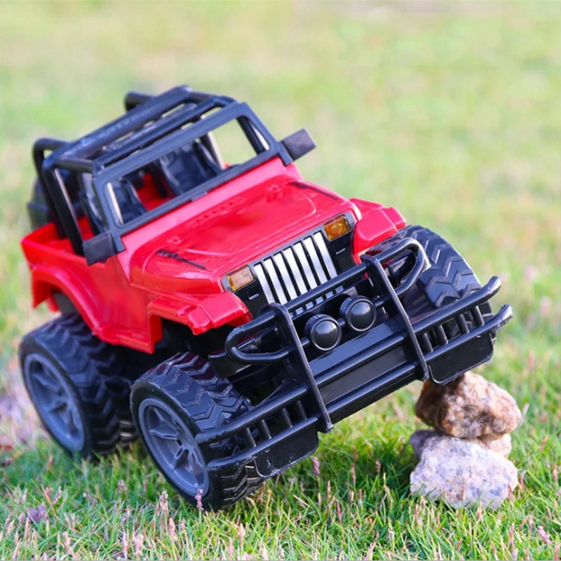 Toys Car, 4-Way Remote Control Car, Big Foot R/C Vehicle, for Boys & Girls (Red & Black)