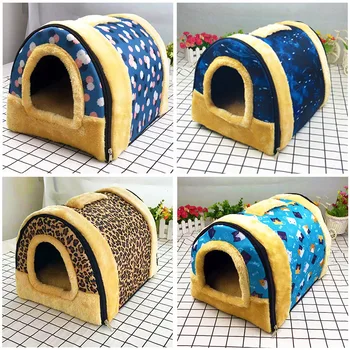 

Pet Kennel In Winter Warm Detachable, Easy To Clean Pet Kennel Folding Dog Kennel, Cat Kennel Dog Beds for Small Dogs Dog Mat