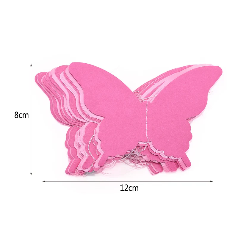 3D Butterfly Paper Garland Banner Birthday Party Baby Shower Wedding Decoration 2.8m