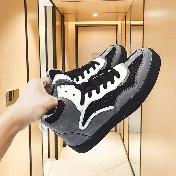 

2019 Autumn Korean-style Trend Men's Shoes Versatile Sports Casual Hight-top Canvas Skate Shoes Men Hip Hop Students Trendy Shoe