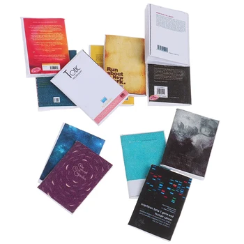 

New 4Pcs 1:12 Miniature Scene Model Dollhouse Accessories Mini Book Paper Notebook Children Toys Birthday Gifts Acce for Doll