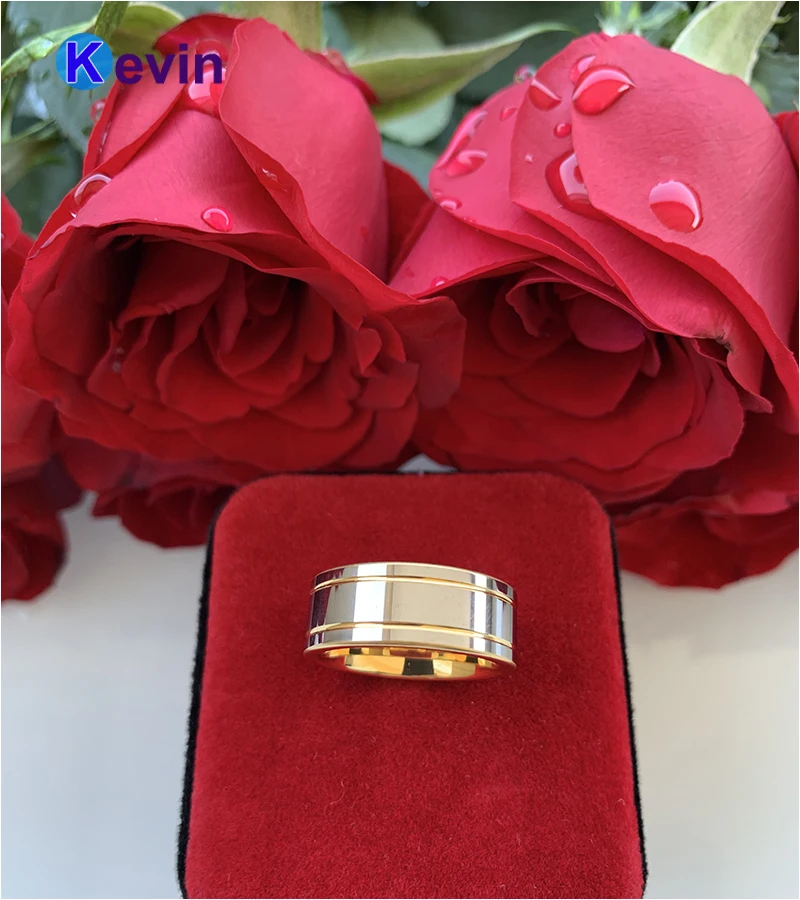 Двухцветное Золотое свадебное кольцо Love forever для мужчин и женщин|ring shape|ring eyering bear |