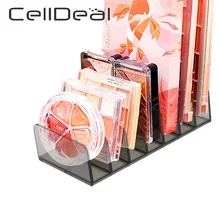 7 Grids Clear Acrylic Eyeshadow Compact Organizer Drawer Organization Divider Makeup Storage Box Transparent Slot Cosmetics Case