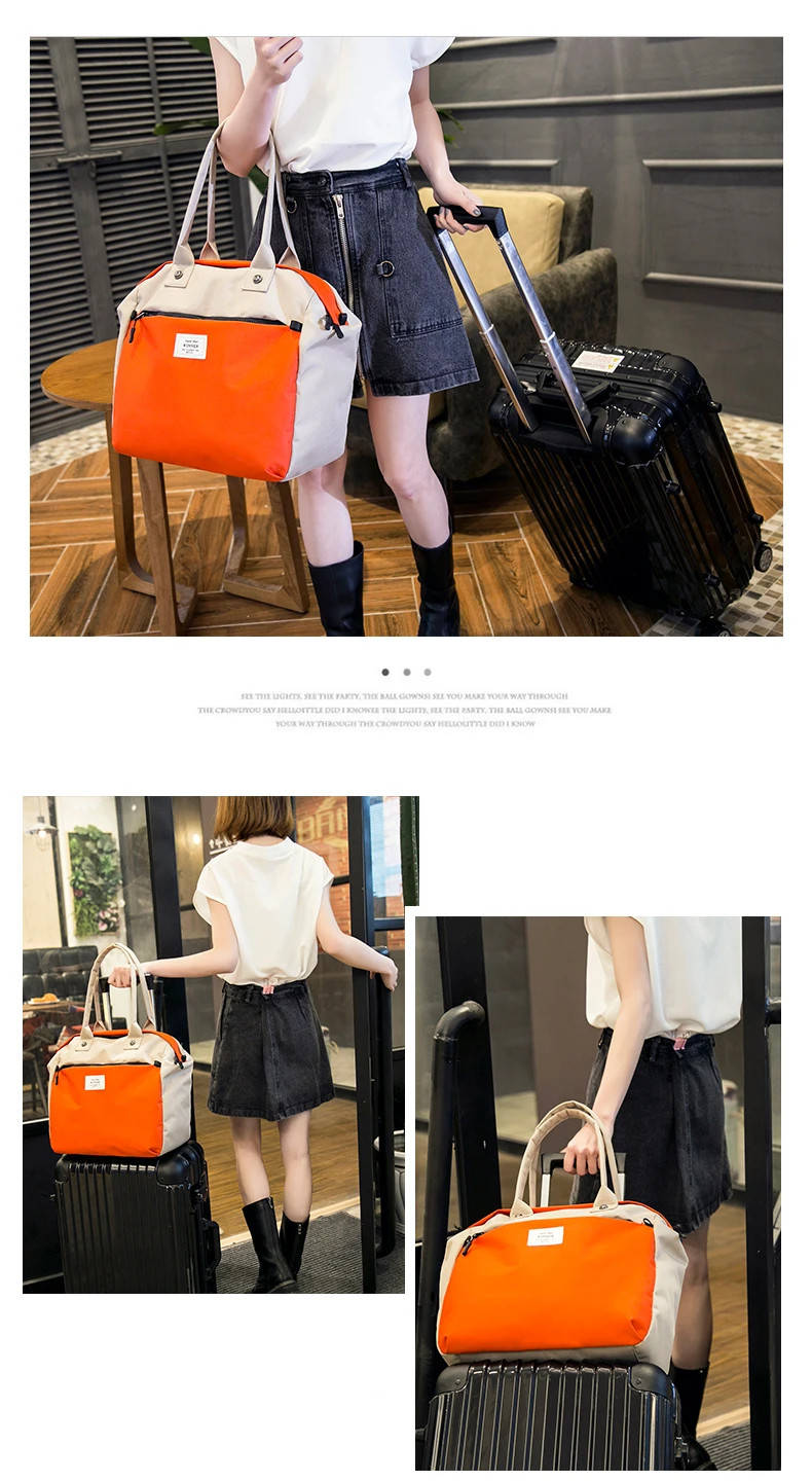 Womens Carry On Travel Tote With Trolley Sleeve For Airplane Laptop