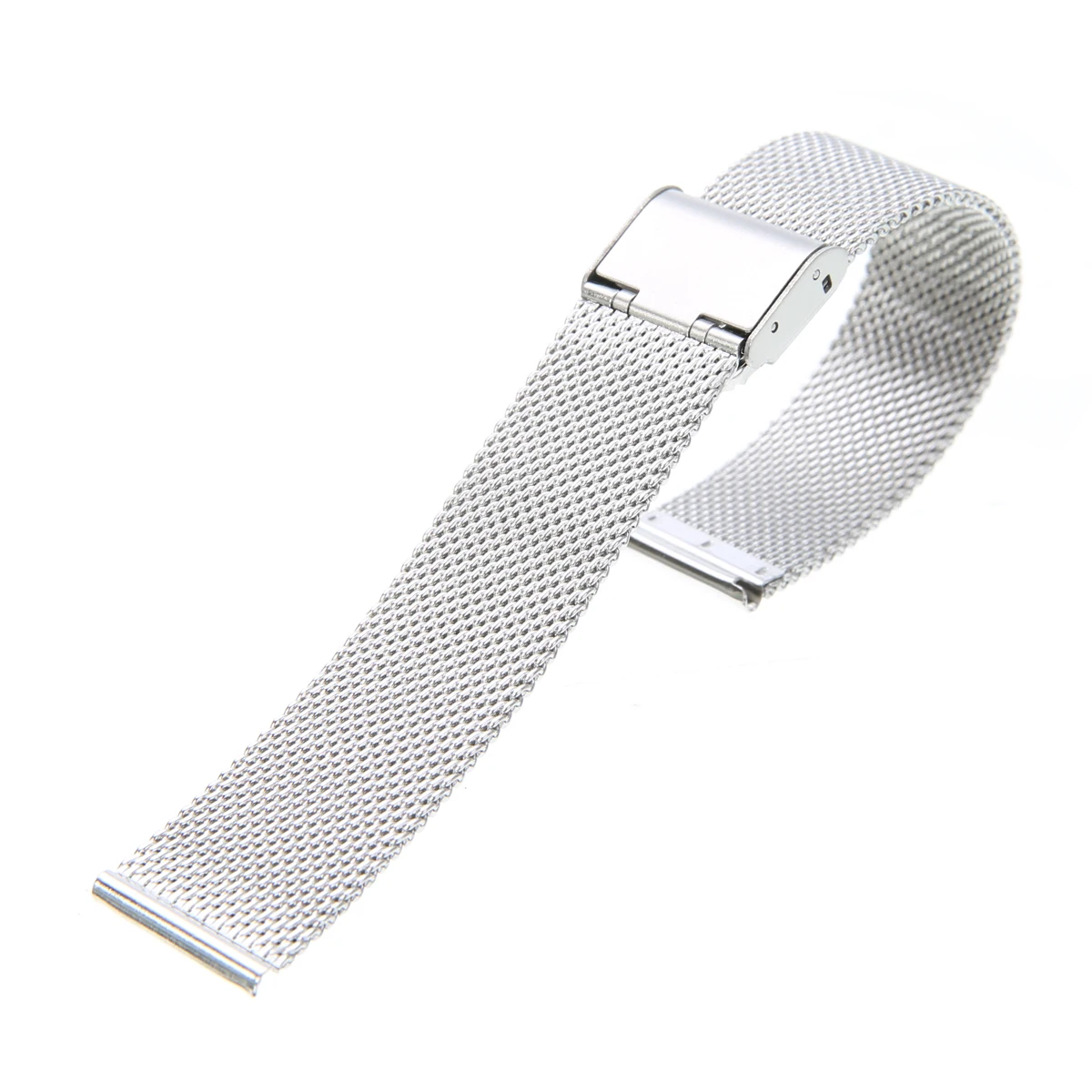 12mm/14mm/16mm/18mm/20mm/22mm/24mm Stainless Steel Watch Strap Straight End Bracelet Mesh Buckle Watch Band 4 Colors Shellhard