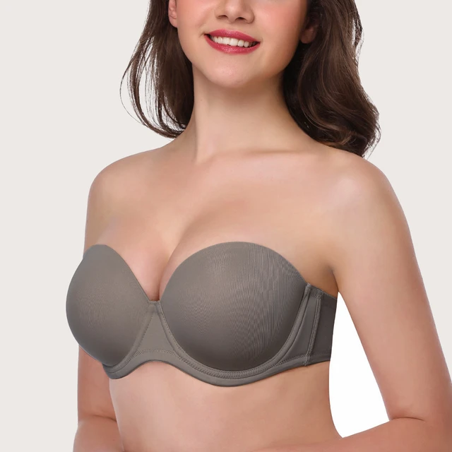 Women Strapless Bra Plus Size Underwire  Plus Size Strapless Push Bras -  Women's - Aliexpress