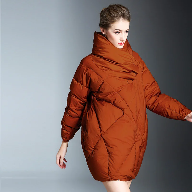 

Large size thickened warm down jacket for women Autumn and Winter 2023 new loose 90% white down fashion down coat women winter