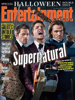 

Supernatural TV Series Magazine Poster Halloween Classic Canvas Paintings Wall Posters Stickers Home Decor Gift