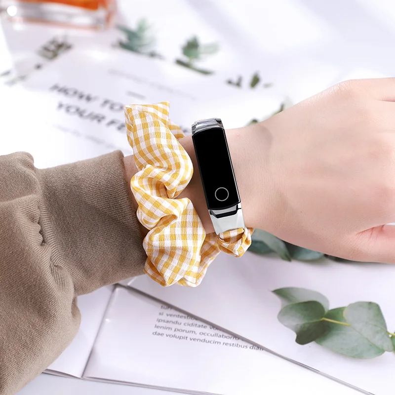 Rubber Bracelet For huawei band 5 Strap Wristband for Girls hair honor band  4 Accessories Rubber Bands|Watchbands| - AliExpress