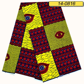 

New Guaranteed Real Pagne Wax Block Prints In Original Wax 100% Cotton Veritable Wax Rapper Batik African Ankara Fabric Aso Ebi