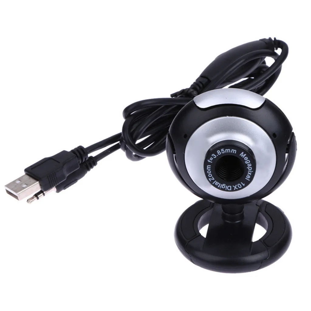 Camera usb webcam night vision 360 degree web cam with mic for pc