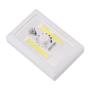 

Ultra Bright COB LED Wall Night Light Magnetic Closet Lamp Battery Operated Adjustable Rotary Switch for Garage Closet