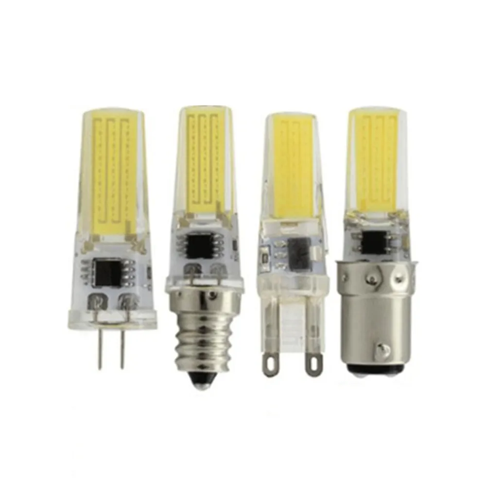 1-10PCS 5W COB 2508 G4/G8/G9/E11/E12/E14/E17/BA15d Led Dimmable bulb White/Warm 
