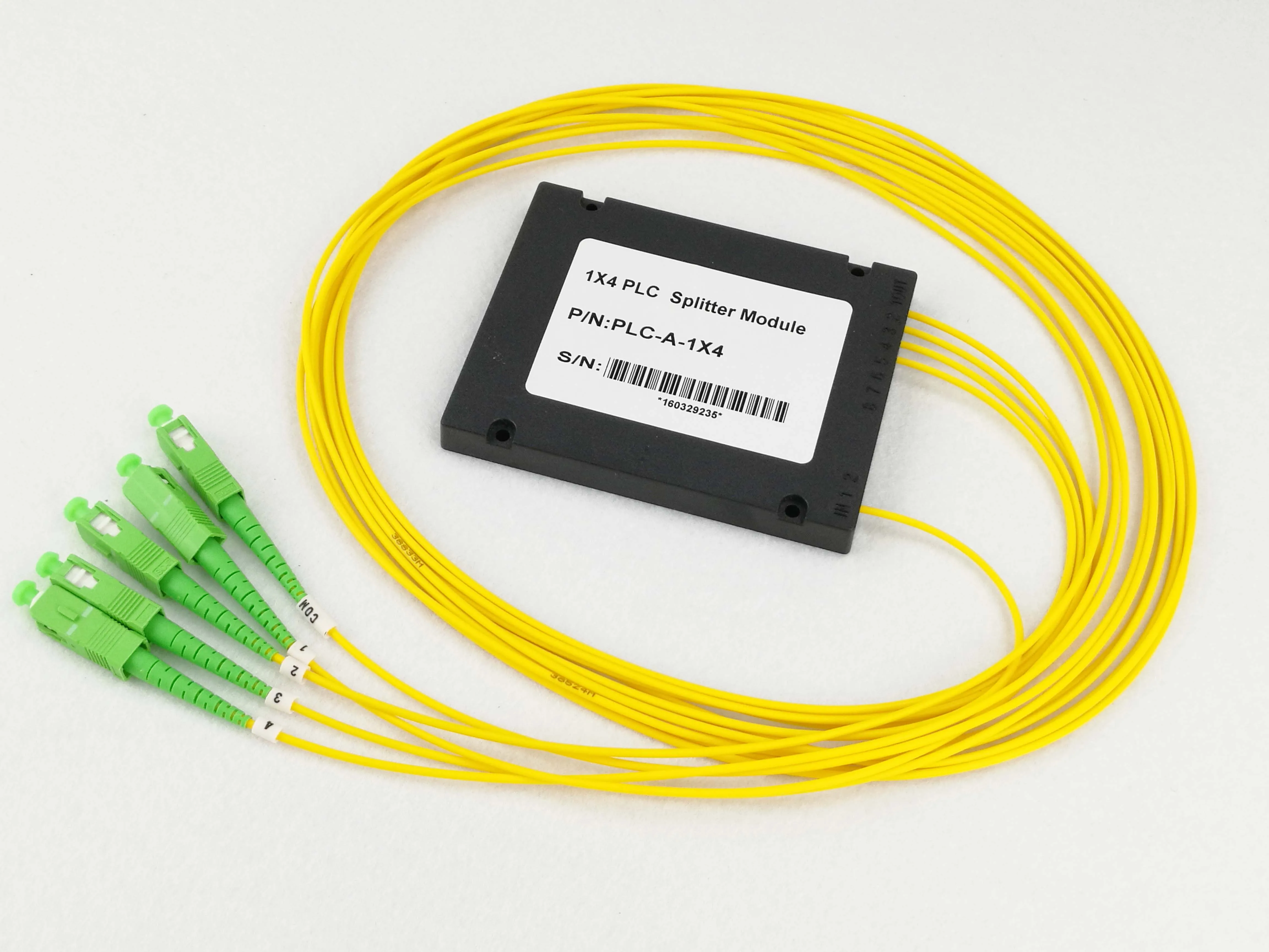 

1X4 SC /APC Fiber Optic Splitter FBT Optical Coupler 1x4 SC APC Singlemode simplex plc optical splitter