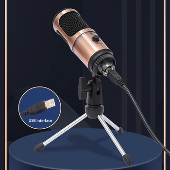 

Microphone for PC Professional USB Condenser Microphone Computer Microphone with Volume karaoke microphone For PC Laptop MAC-S