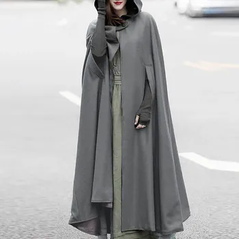 

Shawl Coat Open Front Cardigan Women Casual Spring Autumn No Sleeve Jacket Coat Cape Cloak Poncho M0828