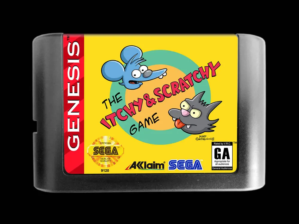 Itchy and Scratchy Sticker copy