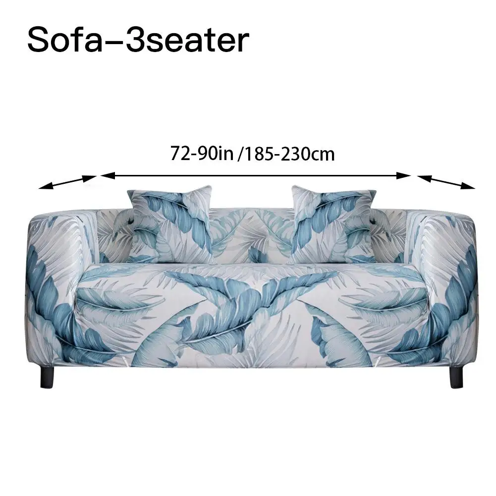 3 seater Растягивающиеся чехлы для диванов, секционные эластичные чехлы для диванов, для гостиной, цветочные чехлы для диванов, для одного/двух/трех сидений/четырех сидений - Цвет: 3 seater