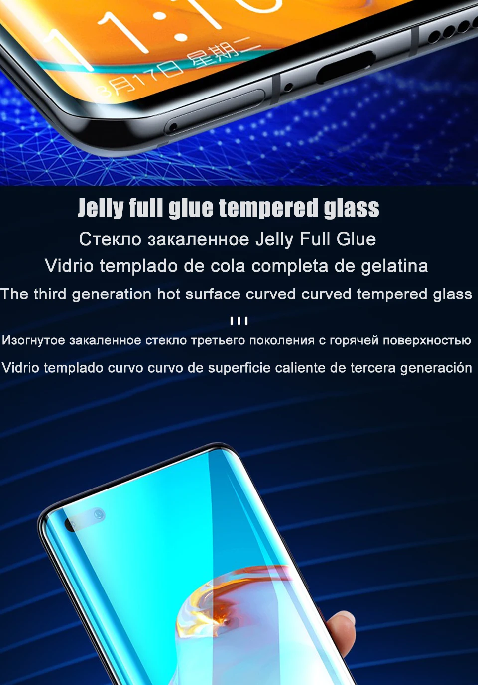 Full Cover Curved Tempered Glass For Huawei Honor 50 60 30 Pro Plus Screen Protector Honor Nova 9 Nova 7 Pro All Glue Glass Film iphone screen protector