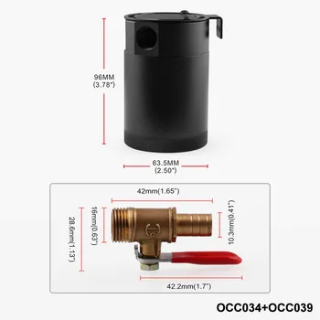 

Black 3 Holes Gasoline Pot Pot Container +Connecting Hole Durable Practical