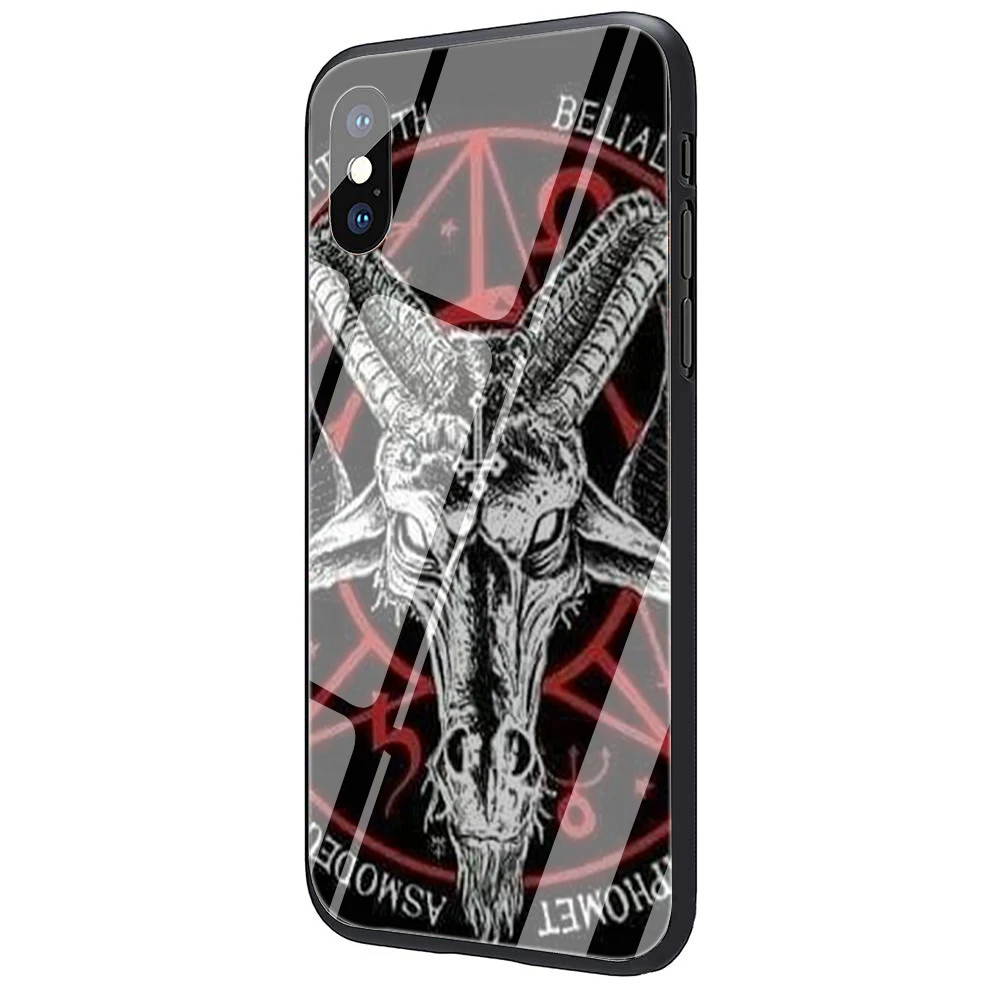 Devil сатана закаленное стекло чехол для телефона iphone 5 5S 6 6S Plus 7 8 Plus X XS XR 11 Pro Max - Цвет: G7