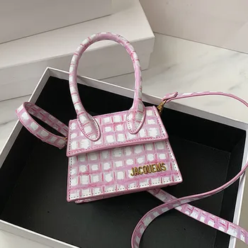 

Small Bag Female 2020 New Mini Personality Cute Fashion Shoulder Bag Plaid Wild Change Messenger Bag Women Purse and Handbags