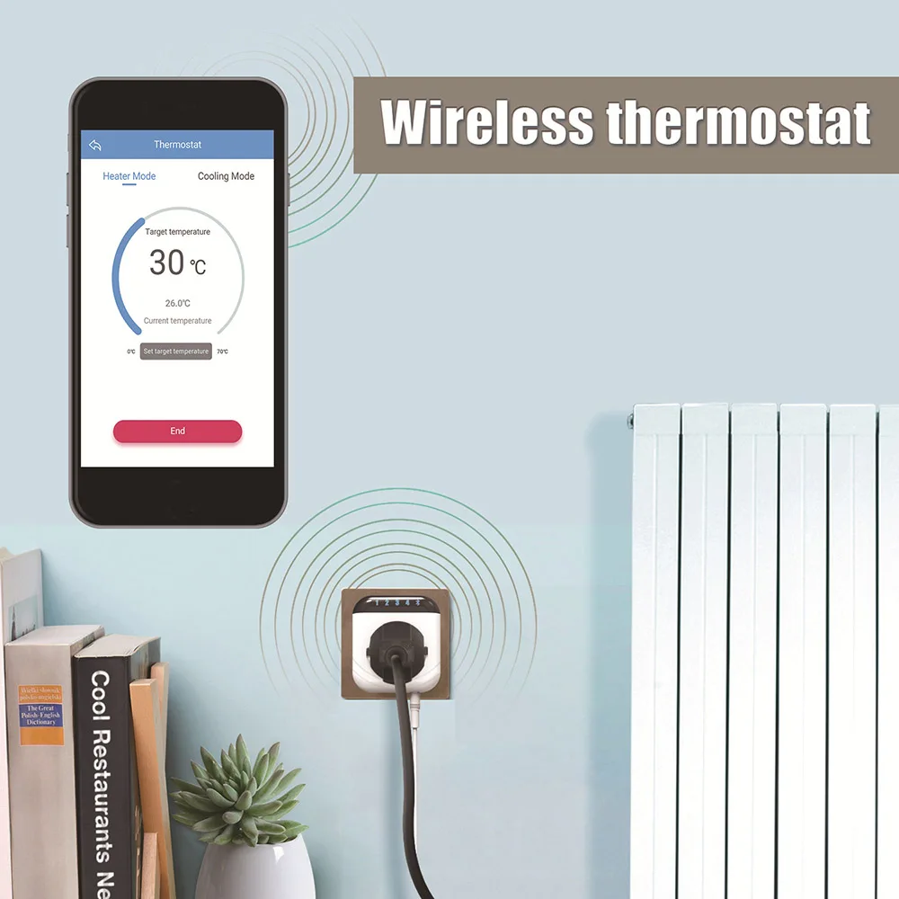 Умная розетка bluetooth 4,2 умный таймер термостат для контроля температуры Переключатель мобильное приложение управление Умный дом 5 светодиодов