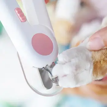 

Pet Dogs Cats Nail Clippers Grinders with LED Light and 5X Magnifier Pet Care Dogs Grooming Claw Nail Trimmer Cutter Scissors