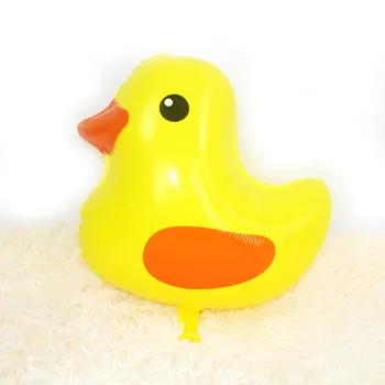 

Wholesale 50pcs/lot Cartoon Yellow Duck Foil Balloons Animal Balloon Birthday Party Decorations Kids Gift Children Globos