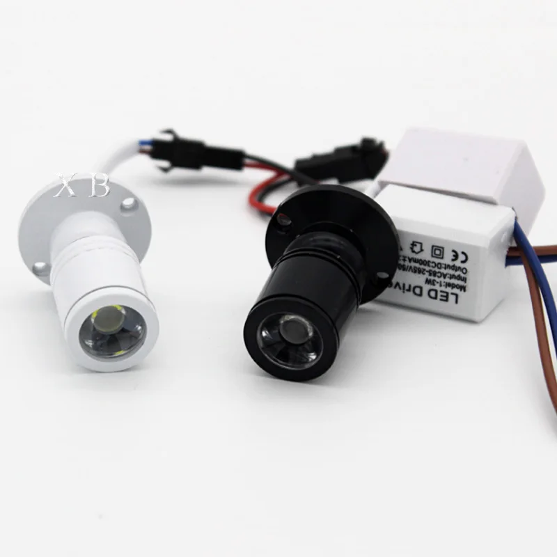 Description Picture 5 of item1W 3W led recessed cabinet mini spot light AC85-265V downlight 12V DC jewelry show Include Led Driver 4000K Ceiling light lamp